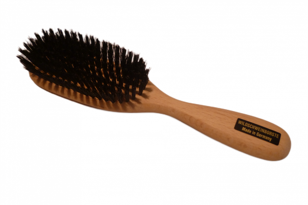 Haarbürste mit Wildschweinborsten, mittel