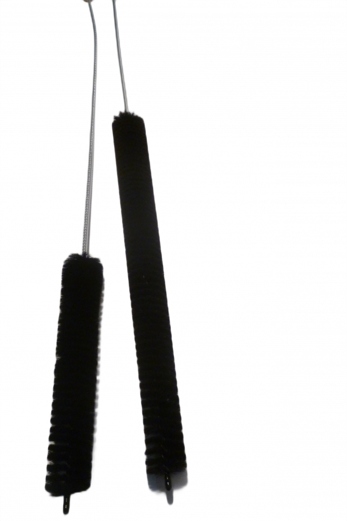 Heizkörperbürste aus Ziegenhaar, 120cm, kurzer Besatz
