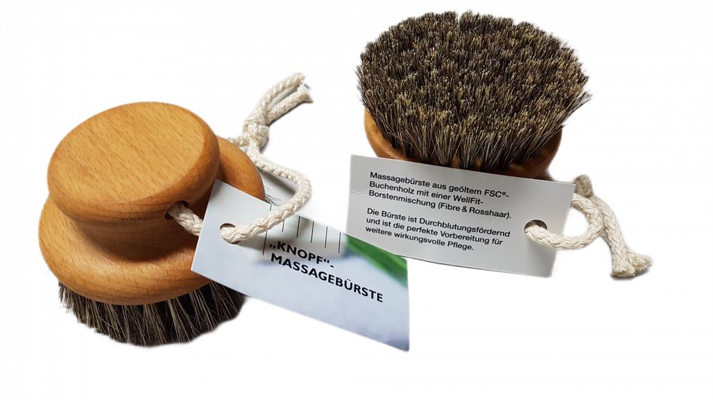 Knopf-Massagebürste
