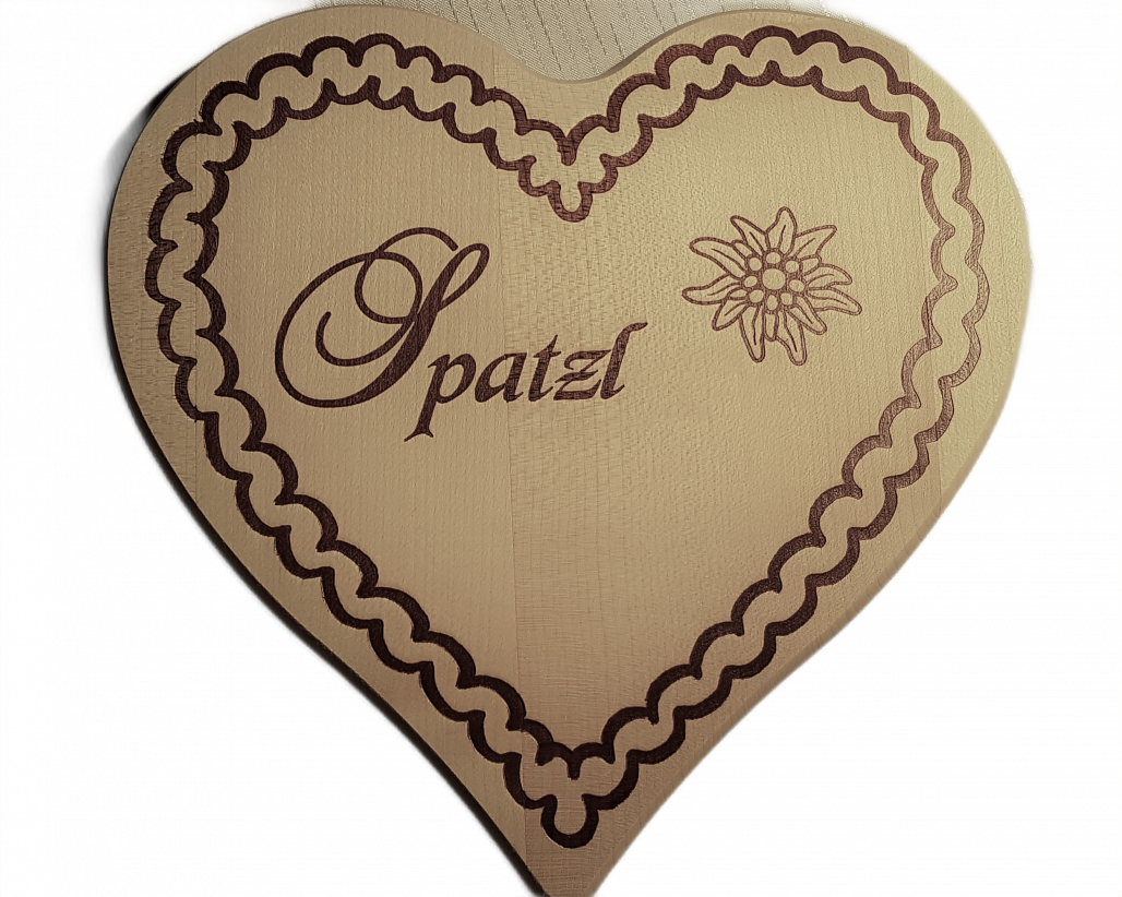 Holzherz Spatzl