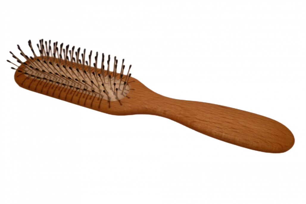 Haarbürste Drahtstifte mit Noppen, schmal