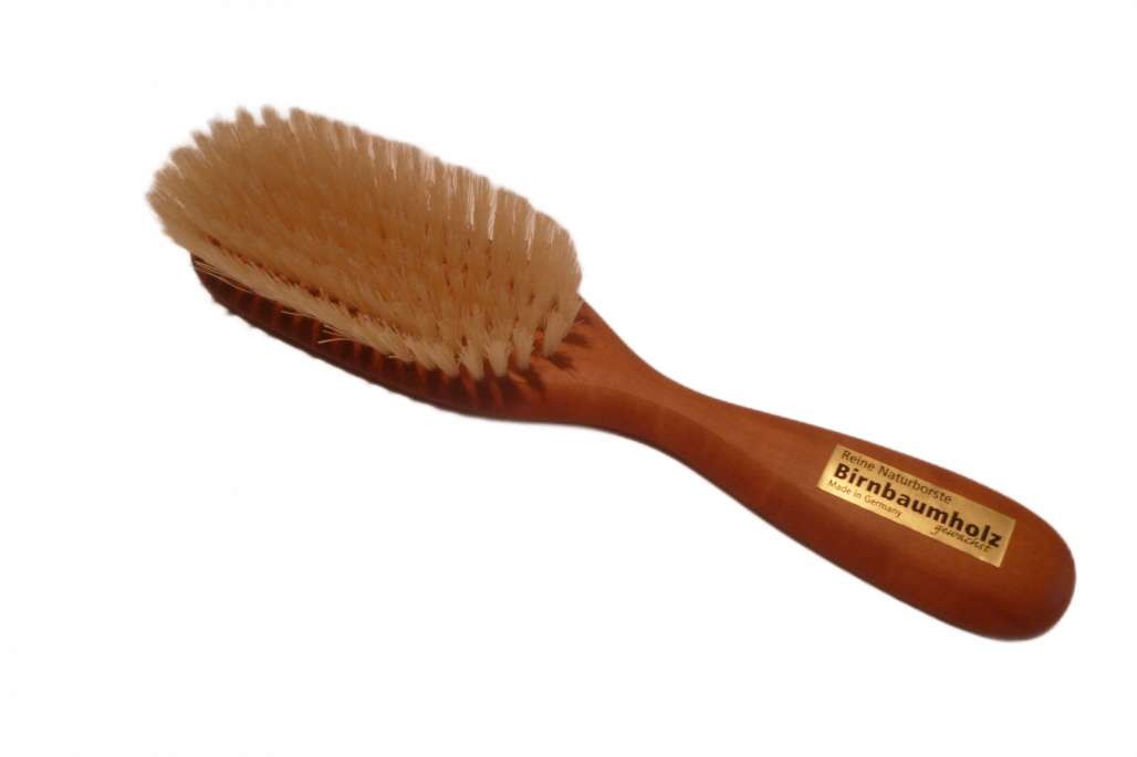 Haarbürste Birnbaum mit Naturborsten, mittel Haarbürste Birnbaum mit Naturborsten, mittel