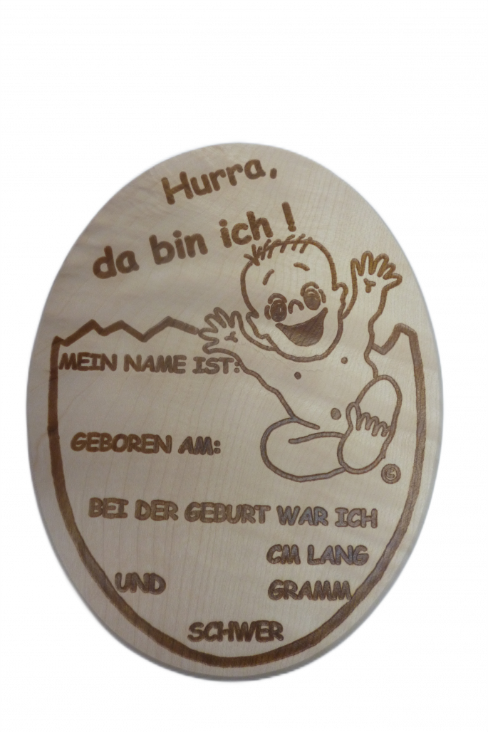 Spruchbrett: Geburts-Ei Spruchbrett: Geburts-Ei