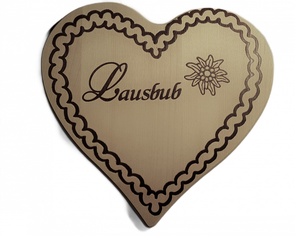 Holzherz Lausbua