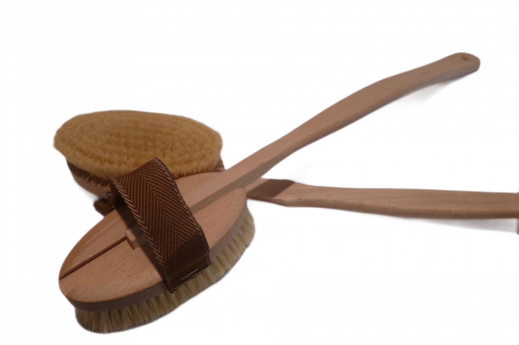 Badebürste mit harter Naturborste