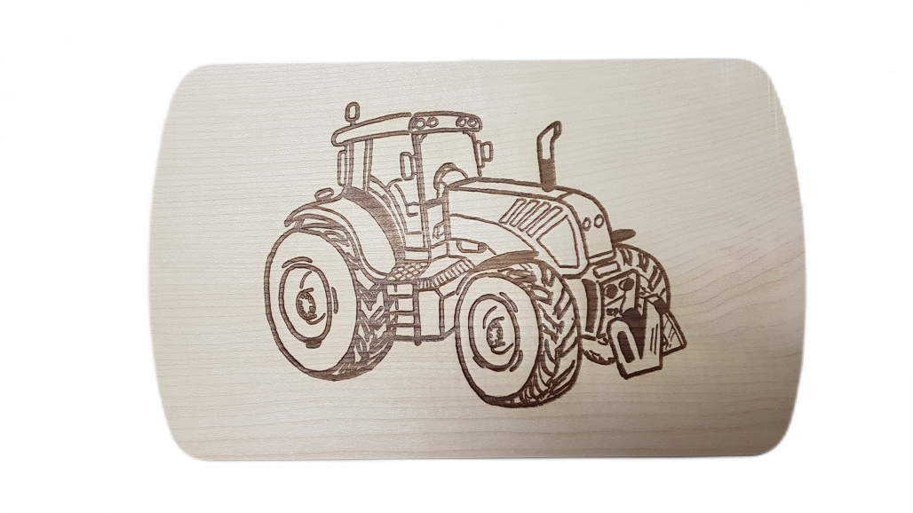 Brotzeitbrett Traktor 15 x 24 x 1 cm
