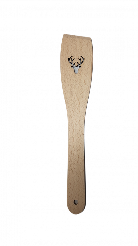 Pfannenwender mit Hirschmuster